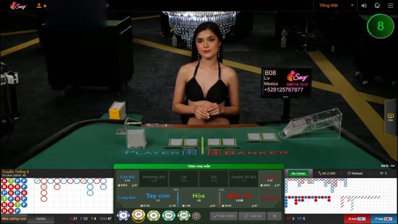 AE Sexy Baccarat Live Casino Game - Game Bài Sexy