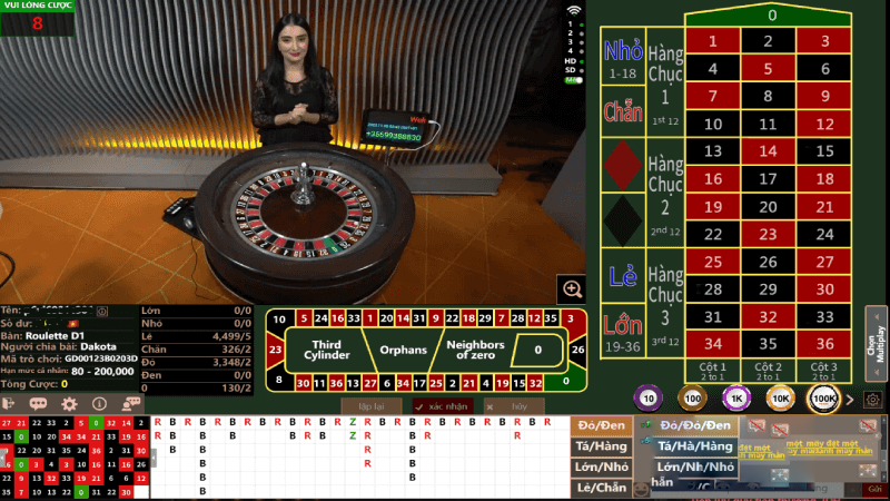 AG Live casino online Roulette