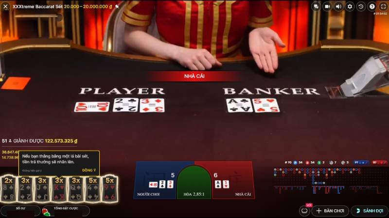 EVO XXXtreme Lightning Baccarat