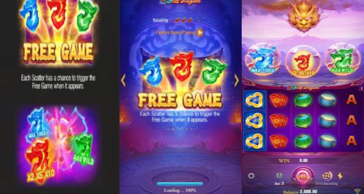 Game Nổ Hũ JILI 3 Pot Dragons Demo Miễn Phí