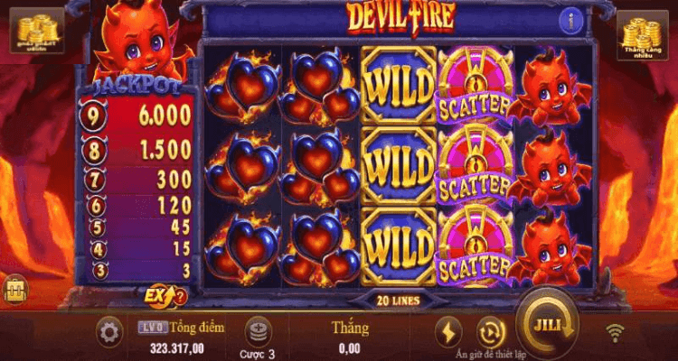 JILI Devil Fire Slot Game Demo Free Play