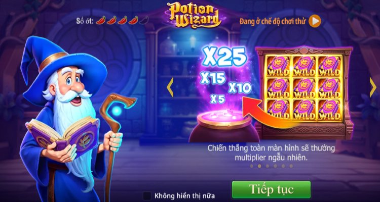 Game Nổ Hũ JILI Potion Wizard Demo Miễn Phí