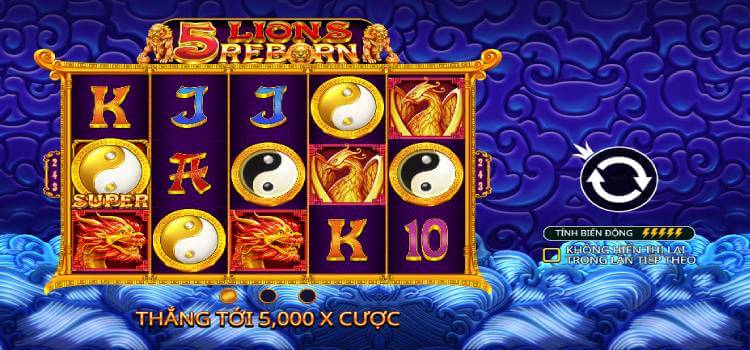 Game Nổ Hũ PP 5 Lions Reborn Demo Miễn Phí